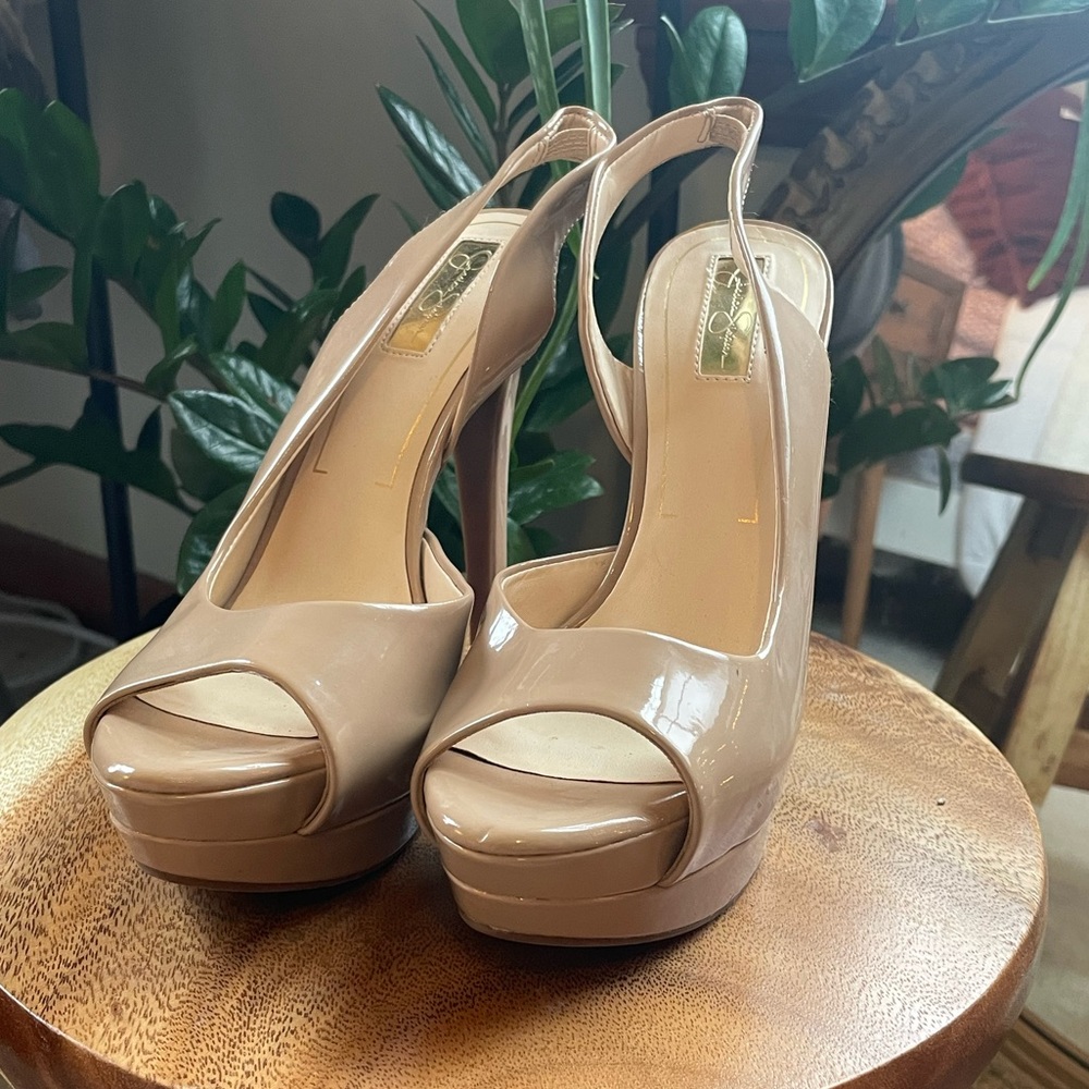 Jessica Simpson Nude High Heels